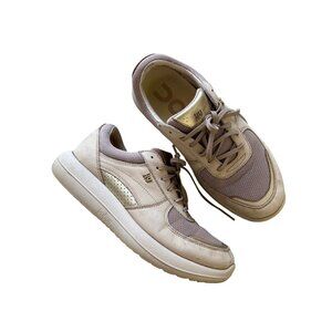Kybun Women's Sze 9 Vernier Mesh Sneakers Beige Gold Comfort Swiss Technology